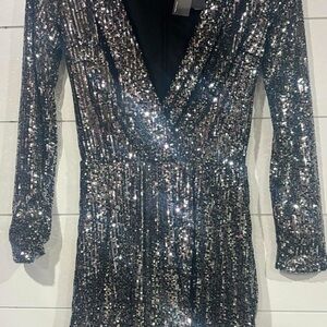 Sequin Black Dress